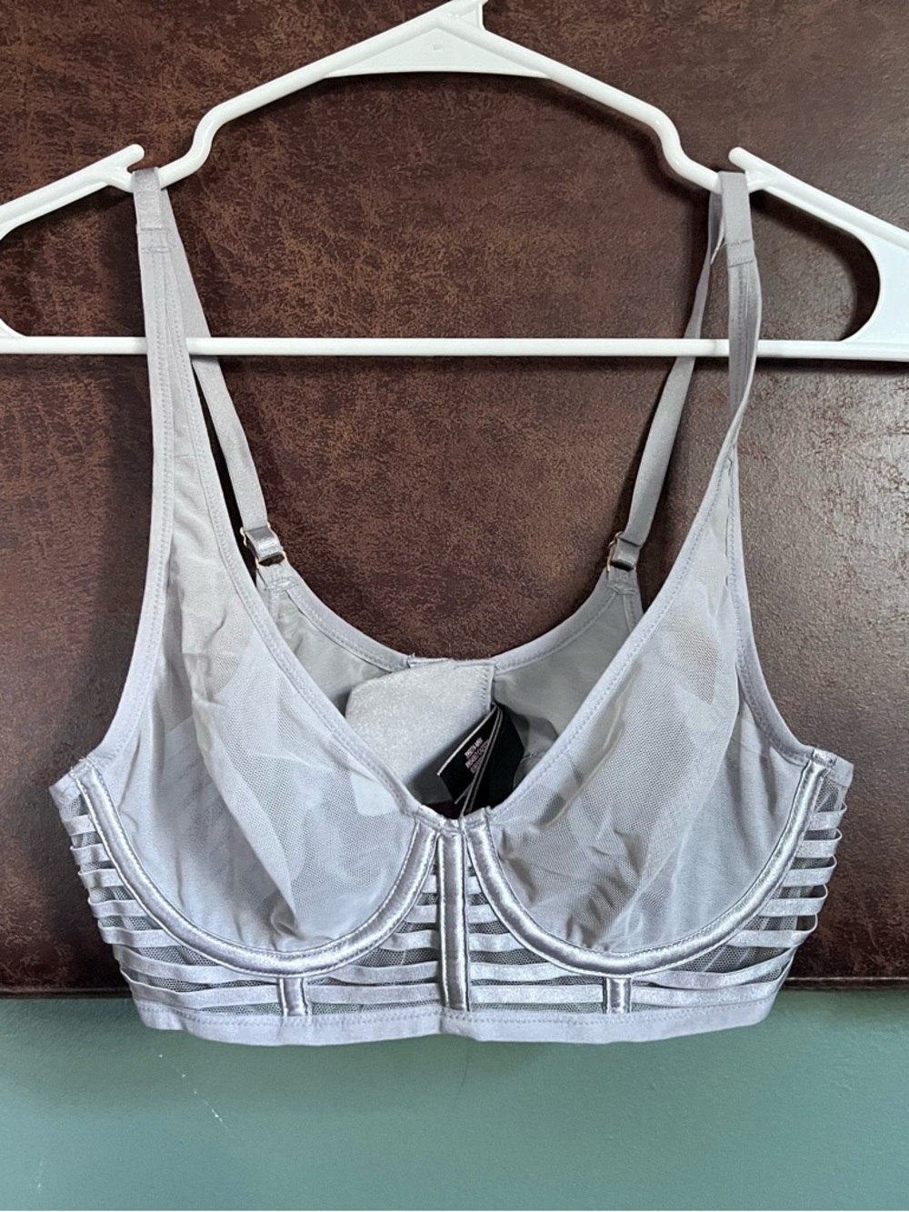 VS Silver Sheer Underwire Bralette